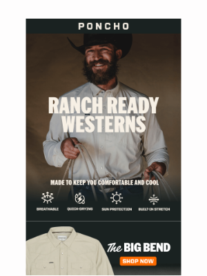 Poncho - Ranch Ready Westerns