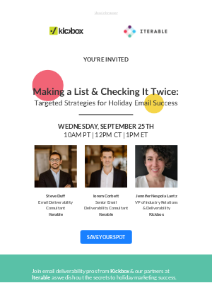 Kickbox - You're Invited! Making a List & Checking It Twice: Targeted Strategies for Holiday Success