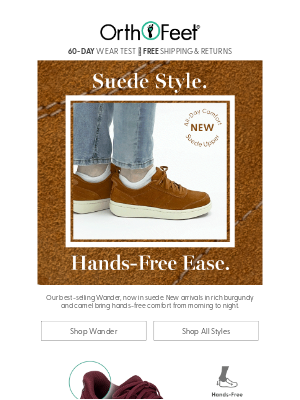 Orthofeet - Suede Sneakers That Look as Good as They Feel