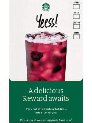 Starbucks - trisha, here’s something special for you