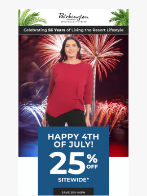 Patchington - Celebrate the 4th with 25% OFF! 🇺🇸