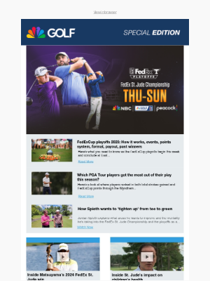 Golf Channel - SPECIAL EDITION: The FedEx St. Jude Championship