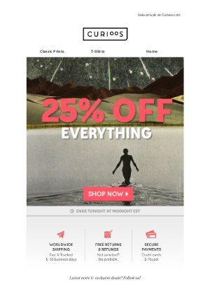 Curioos - 25% OFF Everything