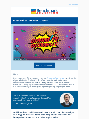 Benchmark Education - Make Reading Fun with Dynamite Decodables!