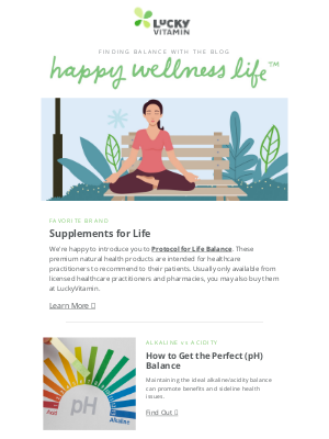 Lucky Vitamin - Special: 5 ways to get balance