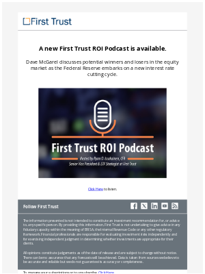 First Trust - First Trust ROI Podcast - Dave McGarel - Reassessing the Reality of a Re-Rating Rally.