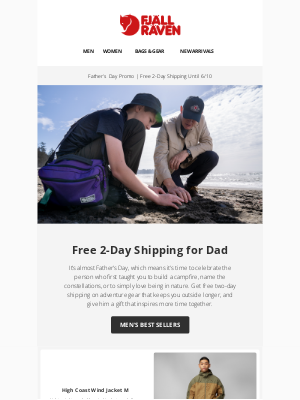 Fjällräven - Free 2-day shipping for dad's gift