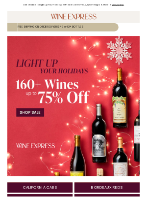 Wine Enthusiast Catalog - LAST CALL: Up to 75% OFF 160+ Wines on SALE—Ends Tonight!