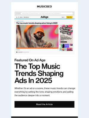 Musicbed - As Seen on Ad Age: The Music Trends Shaping Ads