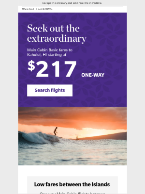 Hawaiian Airlines - Break free of your routine with our Hawai‘i fares