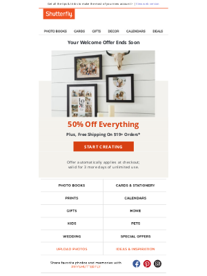 Shutterfly - ENDING SOON! From us to you, don’t miss your exclusive offer