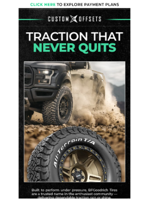 These tires don't quit