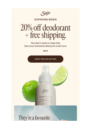 Saje Natural Wellness - Your exclusive offer ends soon