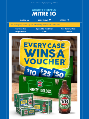 Home Hardware (Australia) - Donald, Every Case Wins with VB & Mitre 10!