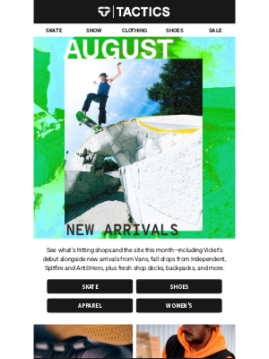 Tactics - NEW for August