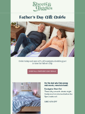Sheets & Giggles - Father's Day Gift Guide