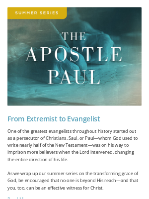 Billy Graham Evangelistic Association - Apostle Paul: The Least Likely Witness