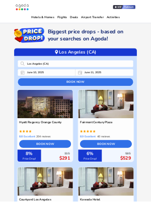 Agoda - virginia, top price drops in Los Angeles (CA), selected for you!