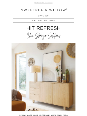 Sweetpea & Willow - 🤍 HIT REFRESH: Chic Storage Solutions