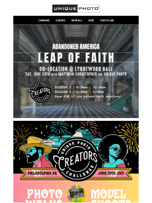 Unique Photo - This Saturday‼️ Abandoned America at Lynnewood Hall & Creators Challenge Event at Philly