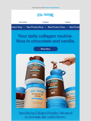 Collagen Peptides Advanced now in two new flavors.
