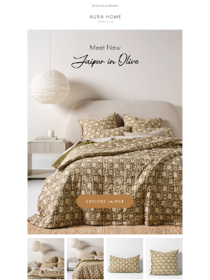 Aurahome (Australia) - 🪷 Olive Never Looked So Luxe – New Jaipur Collection 🪷