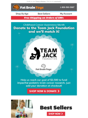Fat Brain Toys - Let's Fight Childhood Cancer Together!