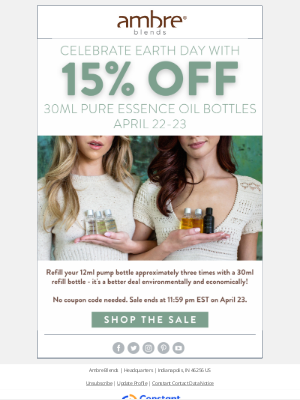 Ambre Blends - 🌎 Celebrate Earth Day With a Sale!