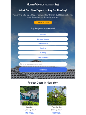 HomeAdvisor - Roofing Costs in New York