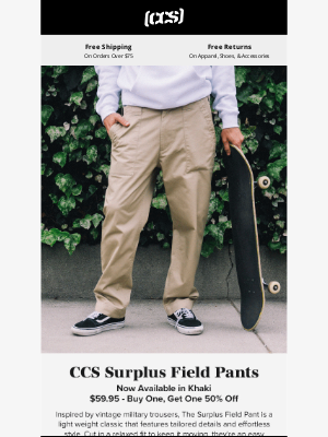 CCS - Surplus Style for the Streets