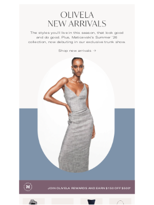 Olivela - Fall's freshest, featuring Maticevski