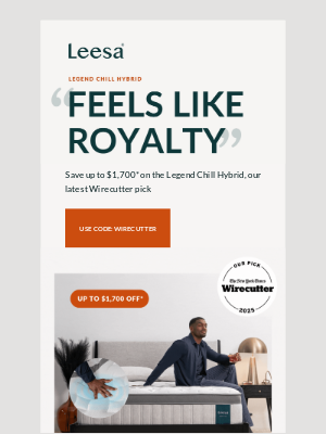 Leesa - Get legendary savings on the Legend Chill
