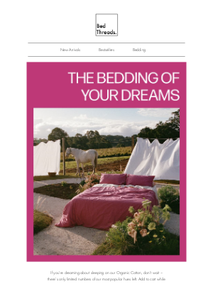 Bed Threads (Australia) - The Bedding of Your Dreams Is Inside Michael