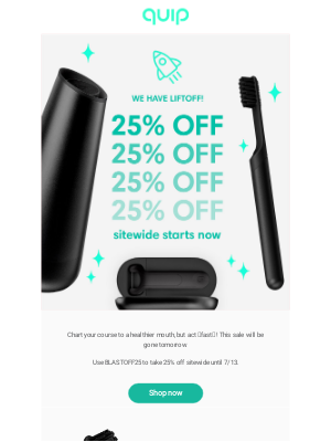 quip - ⚡ 25% off. Ends tomorrow.