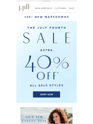 J. Jill - OVER 135 NEW MARKDOWNS JUST TAKEN—all an extra 40% off.