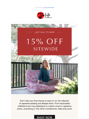 J-Life International - Last Chance to Save!