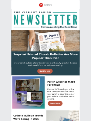 LPi - The Secrets to a Parish Bulletin Everyone Reads — July’s Vibrant Parish Newsletter