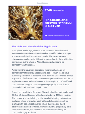 TNW - The picks and shovels of the AI gold rush