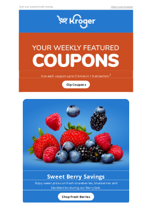 The Kroger Co. - You’ve Got NEW Friday Deals to SAVE 😮 | New Weekly Digital Coupons 💪 | Berry Sale
