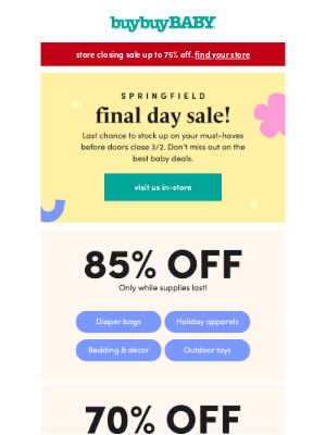buybuy BABY - Last Call: Up to 85% Off in Store Exclusive