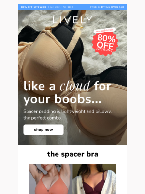 Lively - 80% OFF OUR #1 BRA (Plus, Her Sister Style)