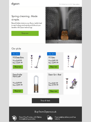 Dyson (United Kingdom) - New spring cleaning deals added