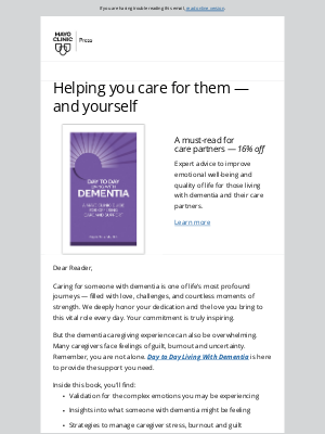 Mayo Clinic - Day to Day Living with Dementia — A caregiver’s essential resource
