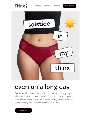 THINX - Welcome the solstice ✨