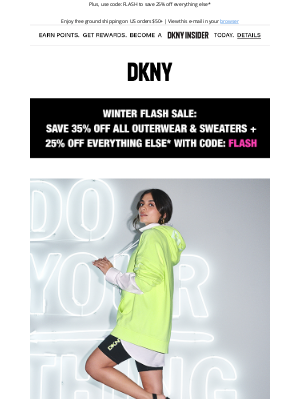 DKNY - Power Up: 35% Off Outerwear & Sweaters