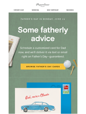 Paperless Post - Schedule your Father's Day card now