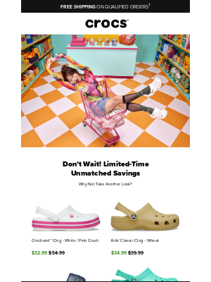 Crocs - Unbelievable Savings Alert: Limited Time Price Drop!