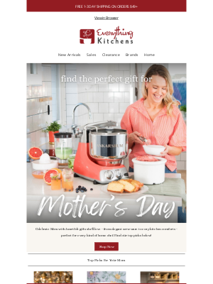 Everything Kitchens - Mother's Day is coming up soon!💐 Here are some gift ideas...