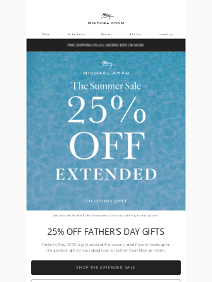 Michael Aram - SUMMER SALE EXTENDED—Today only still save 25% off
