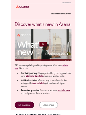 Asana - What's new? Stay organized—and customized